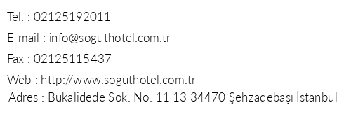 Hotel St telefon numaralar, faks, e-mail, posta adresi ve iletiim bilgileri